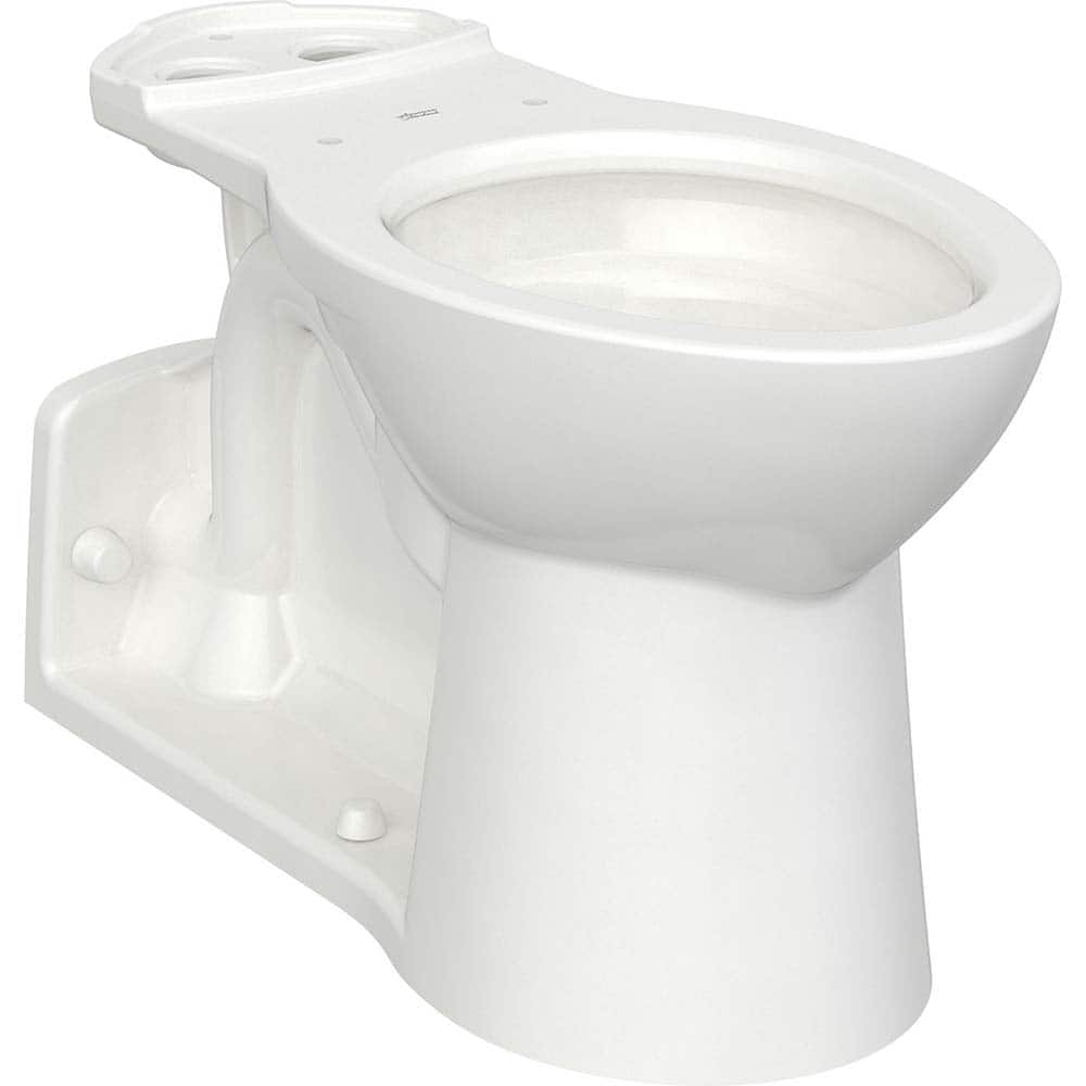 American Standard - Toilets; Type: Wall-Hung Bowl Only ; Bowl Shape: Elongated ; Mounting Style: Floor ; Gallons Per Flush: 1.28 ; Overall Height: 17 ; Overall Width: 14 - Exact Tool & Supply