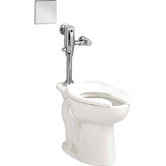 American Standard - Toilets; Type: Tankless ; Bowl Shape: Elongated ; Mounting Style: Floor ; Gallons Per Flush: 1.1 ; Overall Height: 16.5 ; Overall Width: 14 - Exact Tool & Supply