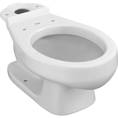 American Standard - Toilets; Type: Two-piece ; Bowl Shape: Round ; Mounting Style: Floor ; Gallons Per Flush: 1.28 ; Overall Height: 24.5 ; Overall Width: 17.25 - Exact Tool & Supply
