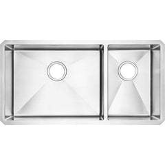American Standard - Sinks; Type: Double Bowl Stainless Steel Kitchen Sink ; Outside Length: 18 (Inch); Outside Length: 18.000 (Decimal Inch); Outside Width: 35.000 (Decimal Inch); Outside Width: 35 (Inch); Outside Height: 9.0000 (Decimal Inch) - Exact Tool & Supply