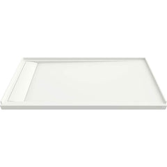 American Standard - Shower Supports & Kits; Type: Shower Floor ; Length (Inch): 60 ; Material: Solid Non-pourous material ; Finish/Coating: White - Exact Tool & Supply
