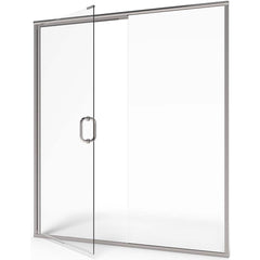 American Standard - Shower Supports & Kits; Type: Shower Door ; Length (Inch): 48 ; Material: Glass/Metal ; Finish/Coating: Silver - Exact Tool & Supply