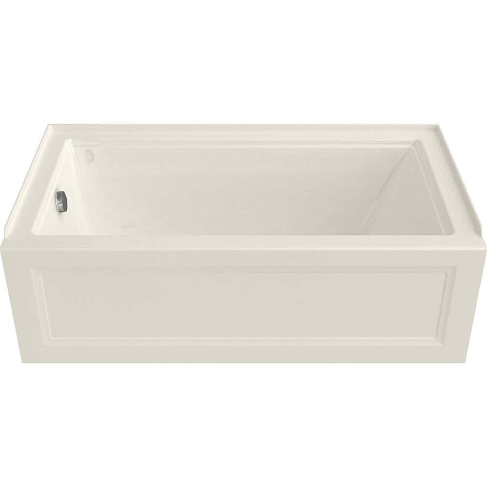 American Standard - Shower Supports & Kits; Type: Bathtub ; Length (Inch): 60 ; Material: High Gloss Acrylic ; Finish/Coating: White - Exact Tool & Supply