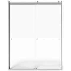 American Standard - Shower Supports & Kits; Type: Shower Door ; Length (Inch): 60 ; Material: Aluminum/Glass ; Finish/Coating: Silver - Exact Tool & Supply