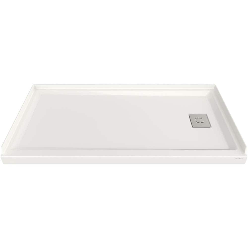 American Standard - Shower Supports & Kits; Type: Shower Floor ; Length (Inch): 60 ; Material: High Gloss Acrylic ; Finish/Coating: White - Exact Tool & Supply