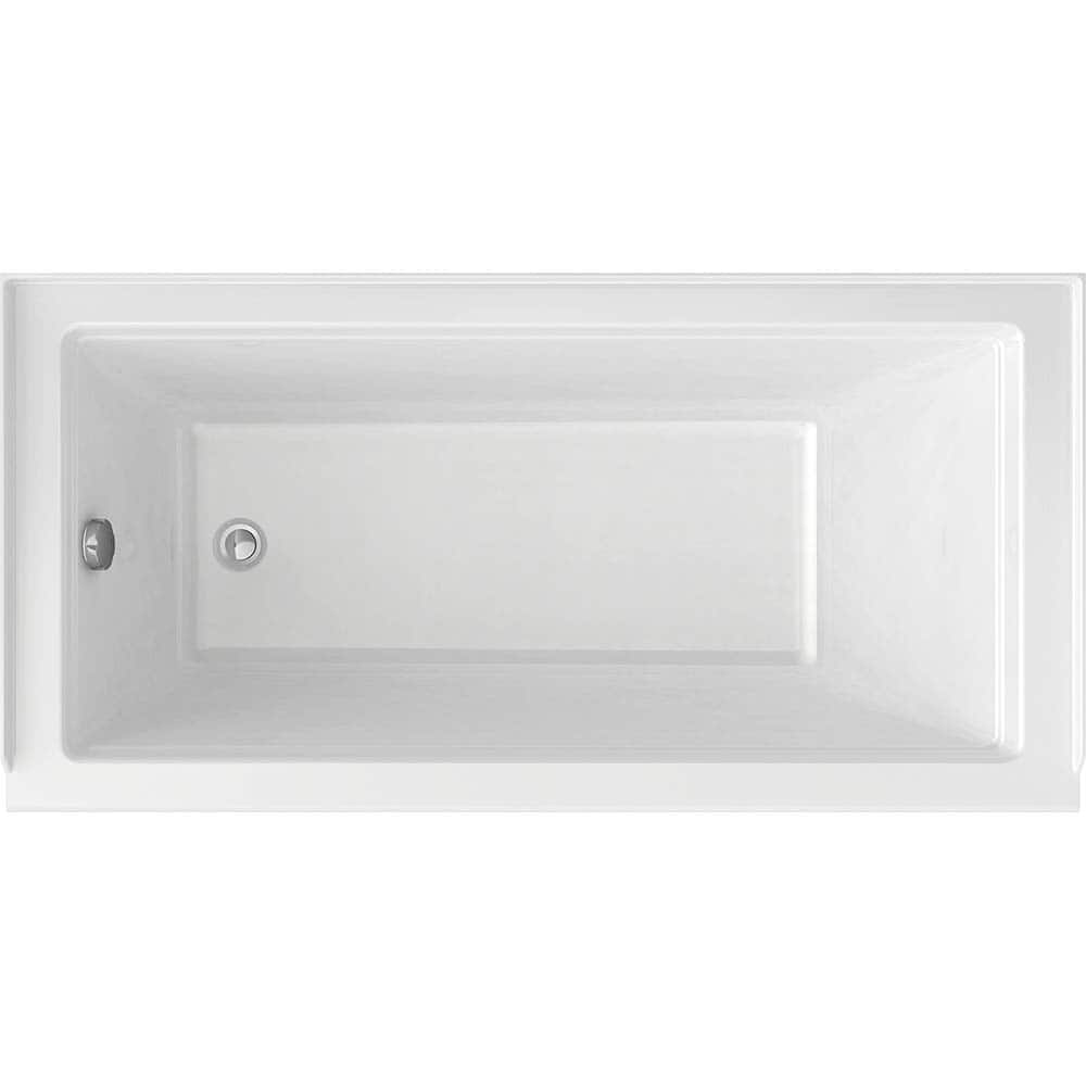American Standard - Shower Supports & Kits; Type: Bathtub ; Length (Inch): 60 ; Material: High Gloss Acrylic ; Finish/Coating: White - Exact Tool & Supply