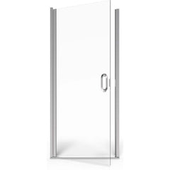 American Standard - Shower Supports & Kits; Type: Shower Door ; Length (Inch): 36 ; Material: Glass/Metal ; Finish/Coating: Silver - Exact Tool & Supply