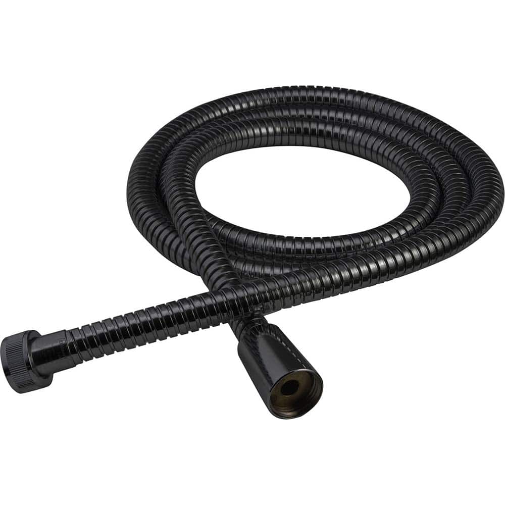 American Standard - Shower Supports & Kits; Type: Shower Hose ; Length (Inch): 59 ; Material: Metal ; Diameter (Inch): 0.5 ; Finish/Coating: Matte Black - Exact Tool & Supply