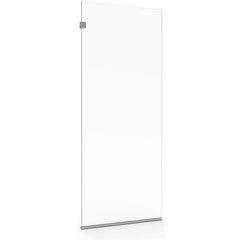 American Standard - Shower Supports & Kits; Type: Shower Screen ; Length (Inch): 30 ; Material: Aluminum/Glass ; Finish/Coating: Silver - Exact Tool & Supply