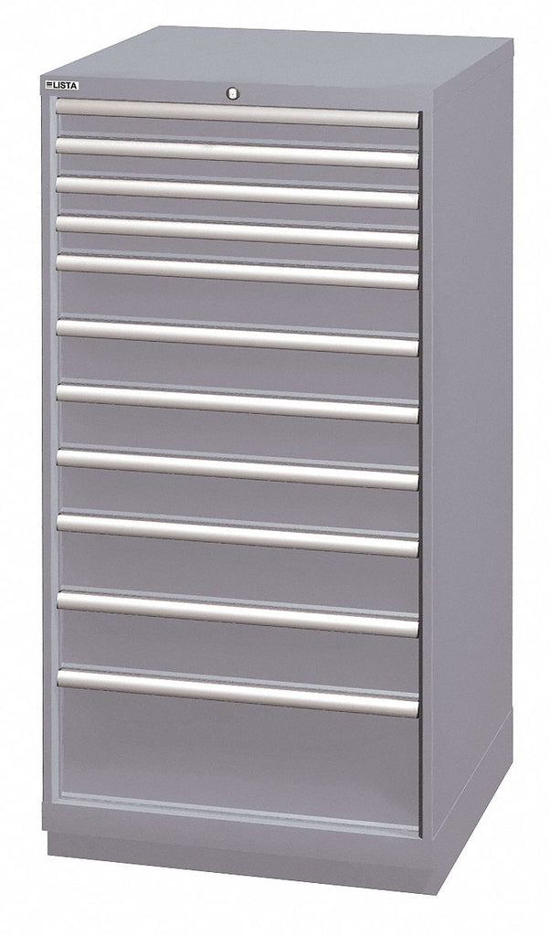 Stationary Full Height Modular Drawer Cabinet, 11 Drawers, 28-1/4"W x 28-1/2"D x 59-1/2"H