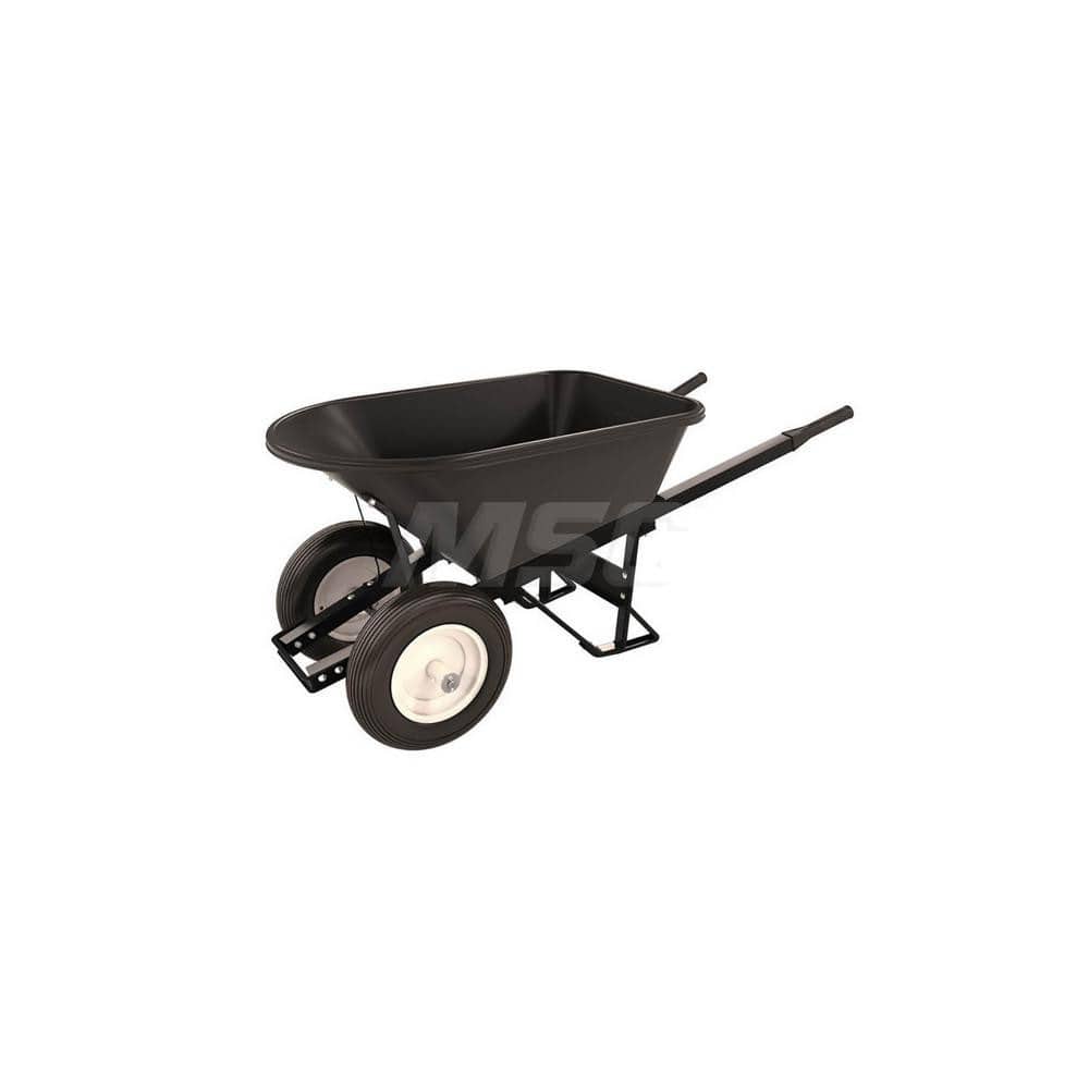 Wheelbarrows; Volume Capacity: 5.8; Load Capacity: 250; Wheel Type: Flat-Free Wheel; Wheel Material: Rubber; Tray Material: Polyethylene; Handle Material: Steel; Capacity (Lb.): 5.8