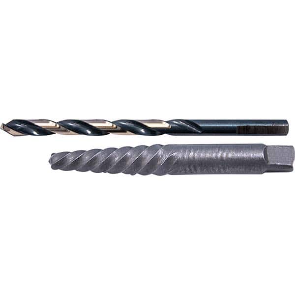 Cle-Line - Bolt Extractor Sets Tool Type: Screw Extractor & Drill Number of Pieces: 2.000 - Exact Tool & Supply