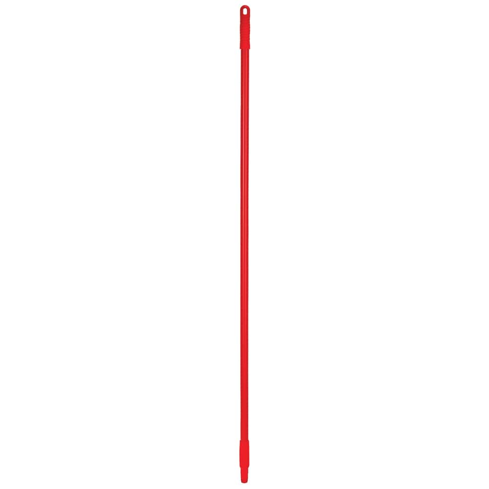 Broom/Squeegee Poles & Handles; Connection Type: European Threaded; Handle Length (Decimal Inch): 57; Handle Diameter (Decimal Inch): 1.0000; Handle Diameter (Inch): 1; Telescoping: No; Handle Material: Fiberglass; Color: Red; For Use With: Remco; Vikan T
