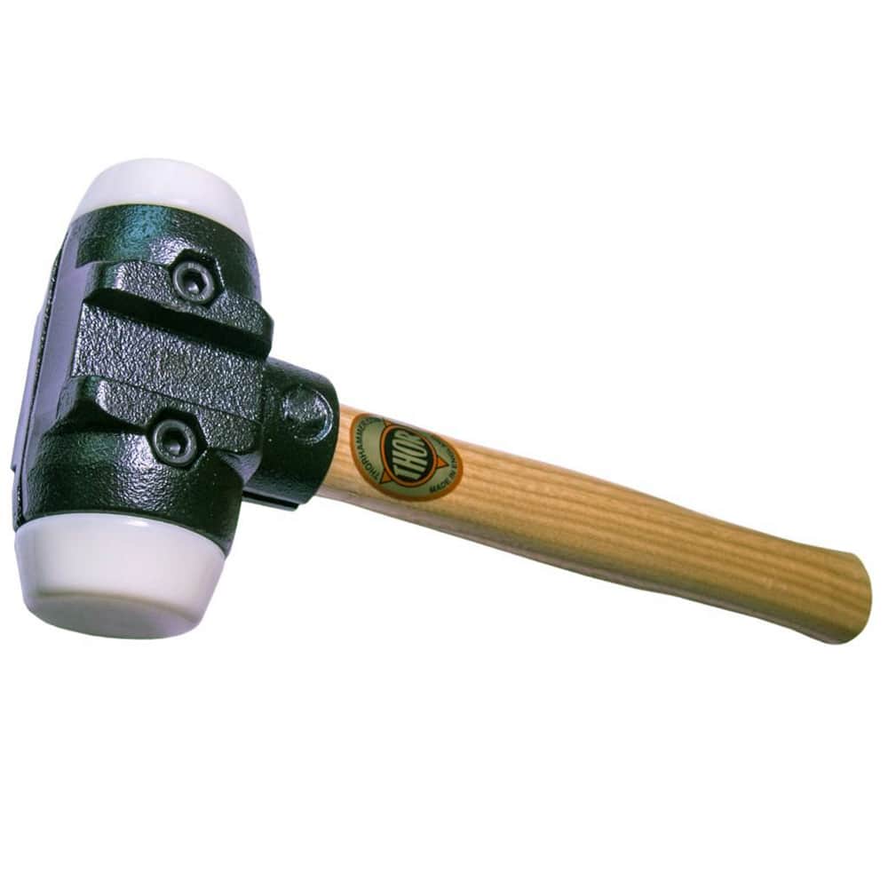 Osca - Non-Marring Hammers; Head Type: Double Head ; Head Material: Malleable Iron ; Handle Material: Wood ; Head Weight Range: 3 - 5.9 lbs. ; Face Diameter Range: 1" - Exact Tool & Supply