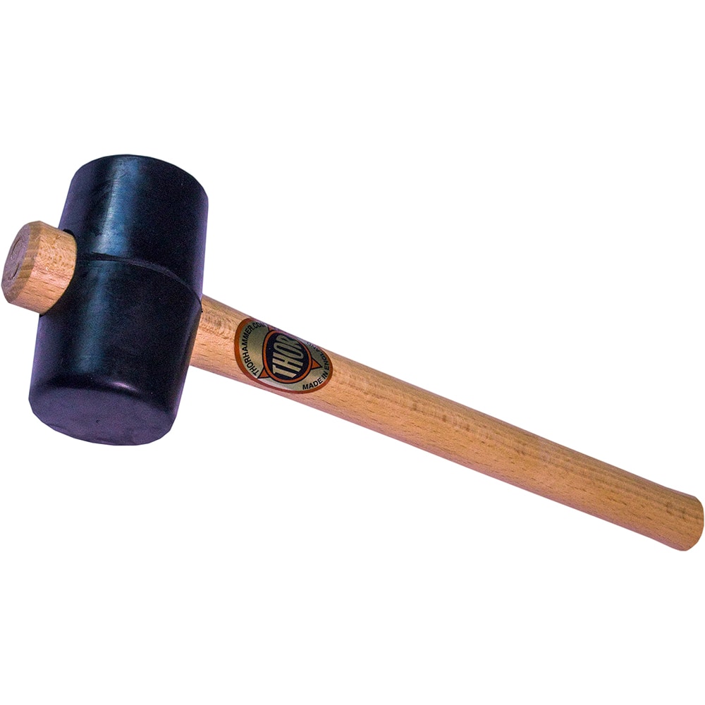 Osca - Non-Marring Hammers; Head Type: Cylindrical ; Head Material: Rubber ; Handle Material: Wood ; Head Weight Range: 1 - 2.9 lbs. ; Face Diameter Range: 1" - Exact Tool & Supply