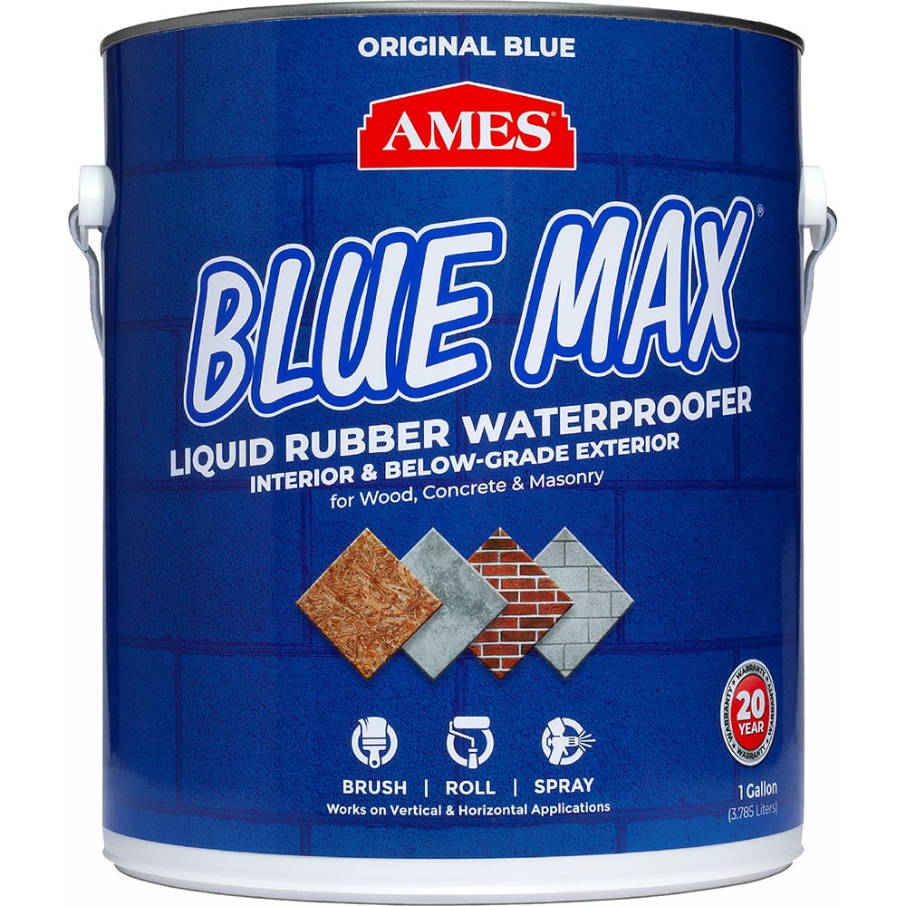 Ames - Blue Max 1 Gal Blue Liquid Rubber Waterproofer - Exact Tool & Supply