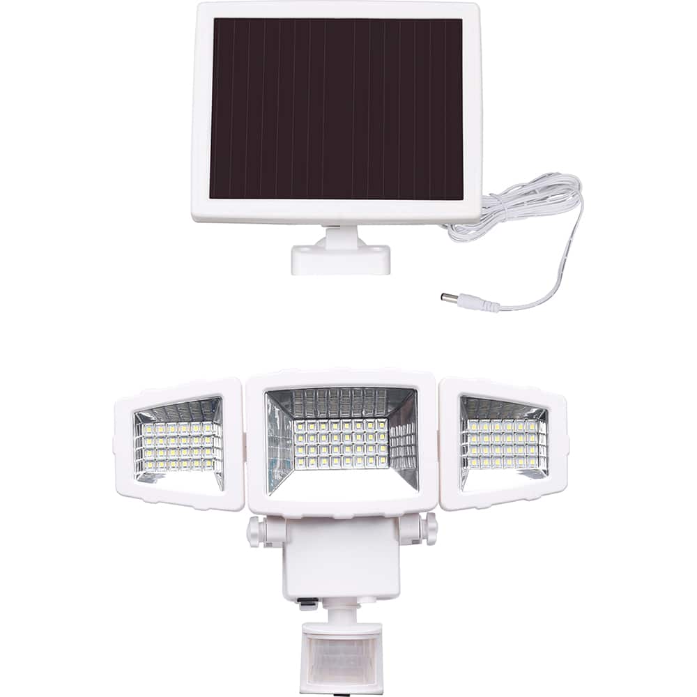 Westinghouse - Motion Sensing Light Fixtures; Detection Angle: 130 ; Number of Heads: 3 ; Detection Distance (Feet): 39.37 ; Lamp Type: LED ; Mounting Type: Wall ; Housing Material: Plastic - Exact Tool & Supply
