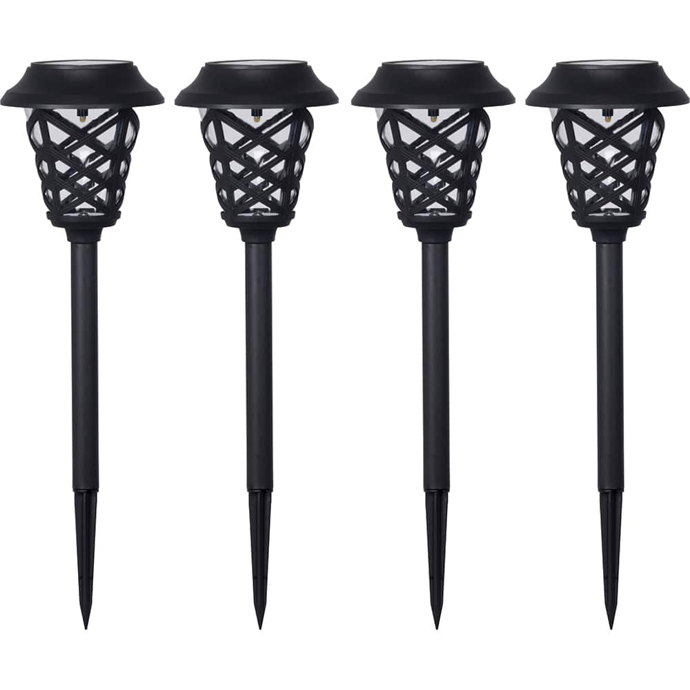 Westinghouse - Landscape Light Fixtures; Type of Fixture: Solar Path Light ; Mounting Type: Ground ; Lamp Type: LED ; Housing Material: Plastic ; Housing Color: Black ; Wattage: 0.02 - Exact Tool & Supply