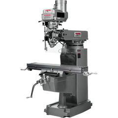Jet - 50 x 10" 3 hp 3 Phase 230/460 V Variable Speed Knee Milling Machine - Exact Tool & Supply
