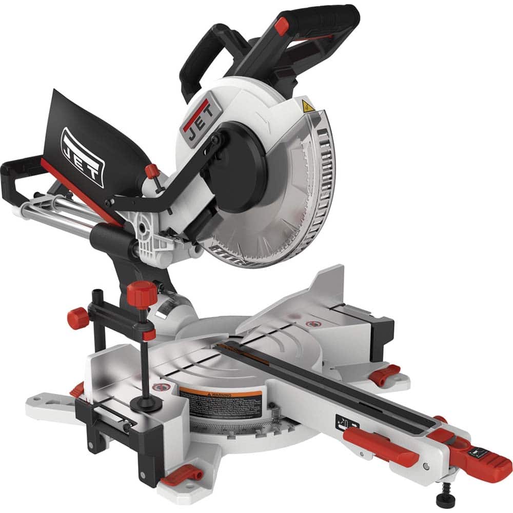 Jet - 115V 10" 15 Amp Double Bevel Sliding Miter Saw - Exact Tool & Supply