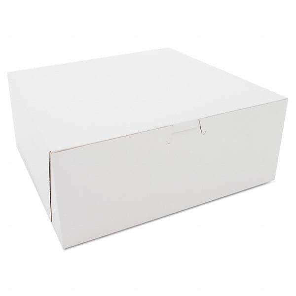 SCT - Bakery Boxes, White, Kraft, 10W x 10D x 4H - Exact Tool & Supply