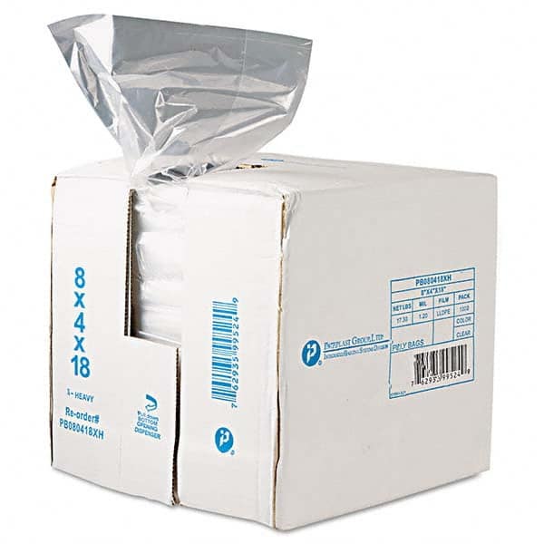 Inteplast Group - Reclosable Food & Sandwich Bags Volume Capacity: 8 Qt. Width (Inch): 8 - Exact Tool & Supply