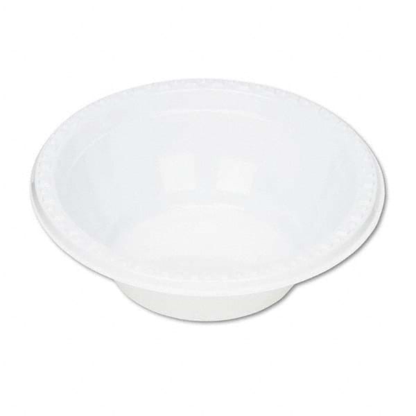 Tablemate Products - Plastic Dinnerware, Bowls, 5 oz, White, 125/Pack - Exact Tool & Supply