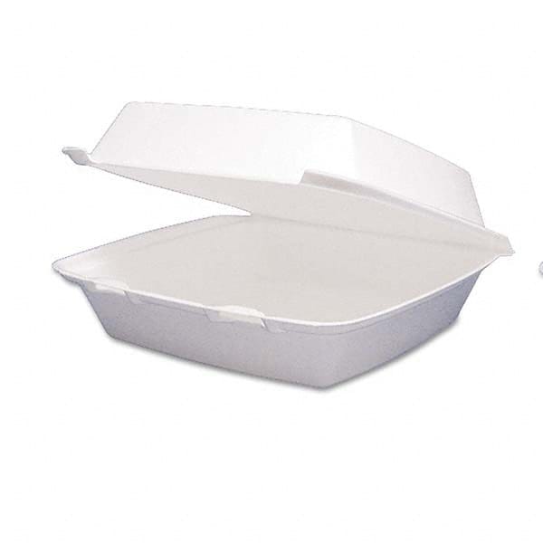 DART - Carryout Food Container, Foam Hinged 1-Comp, 9 1/2 x 9 1/4 x 3, 200/Carton - Exact Tool & Supply