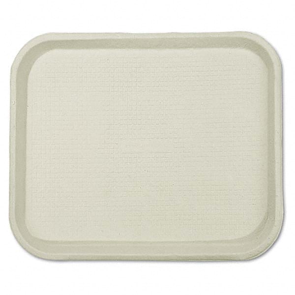 Chinet - Savaday Molded Fiber Food Trays, 9 x 12 x 1, White, Rectangular - Exact Tool & Supply