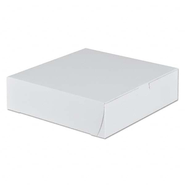 SCT - Tuck-Top Bakery Boxes, 9w x 9d x 2 1/2h, White, 250/Carton - Exact Tool & Supply