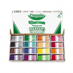 Crayola - Markers & Paintsticks Type: Marker Color: Black; Blue; Brown; Dolphin Gray; Flamingo Pink; Green; Iguana Green; Orange; Raspberry; Red; Royal Purple; Sandy Tan; Tiger Orange; Turquoise; Violet; Yellow - Exact Tool & Supply