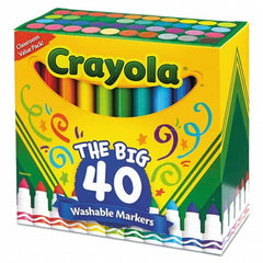 Crayola - Markers & Paintsticks Type: Washable Marker Color: Assorted - Exact Tool & Supply