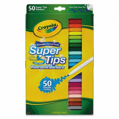 Crayola - Markers & Paintsticks Type: Art Marker Color: Assorted - Exact Tool & Supply
