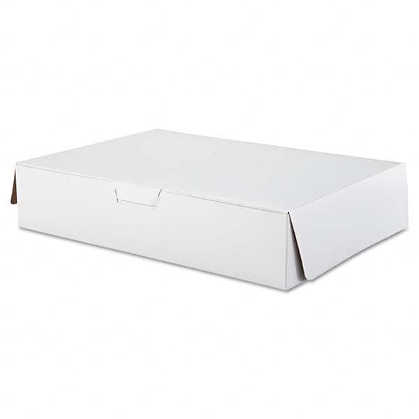 SCT - Tuck-Top Bakery Boxes, 19w x 14d x 4h, White, 50/Carton - Exact Tool & Supply