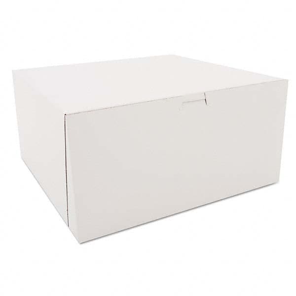 SCT - Tuck-Top Bakery Boxes, White, Paperboard, 12 x 12 x 6 - Exact Tool & Supply