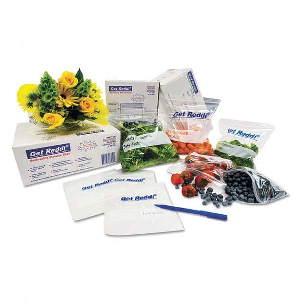 Inteplast Group - Reclosable Food & Sandwich Bags Volume Capacity: 22 Qt. Width (Inch): 10 - Exact Tool & Supply