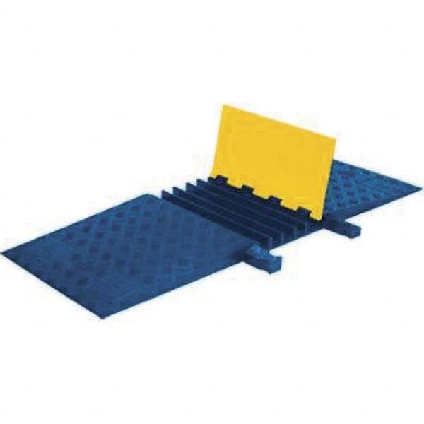 Checkers - On Floor Cable Covers Cover Material: Polyurethane Number of Channels: 5 - Exact Tool & Supply