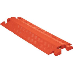 Checkers - On Floor Cable Covers Cover Material: Polyurethane Number of Channels: 1 - Exact Tool & Supply