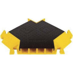 Checkers - On Floor Cable Covers Cover Material: Polyurethane Number of Channels: 4 - Exact Tool & Supply