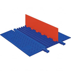 Checkers - On Floor Cable Covers Cover Material: Polyurethane Number of Channels: 5 - Exact Tool & Supply