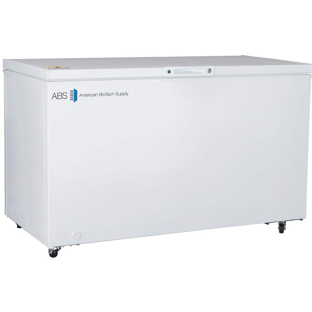 American BioTech Supply - Laboratory Refrigerators and Freezers; Type: Manual Defrost Laboratory Chest Freezer ; Volume Capacity: 15 Cu. Ft. ; Minimum Temperature (C): -15.00 ; Maximum Temperature (C): -25.00 ; Width (Inch): 56 ; Depth (Inch): 29-1/2 - Exact Tool & Supply