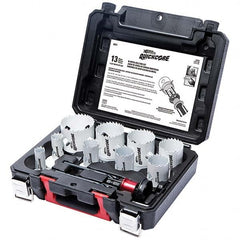 Disston - Hole Saw Kits Minimum Saw Diameter (Inch): 3/4 Maximum Saw Diameter (Inch): 2-1/2 - Exact Tool & Supply