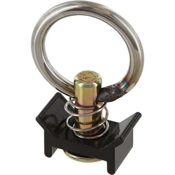 US Cargo Control - Cargo Beams & Track Fittings Type: Single Stud Fitting W/Round Ring - Black Load Capacity (Lb.): 1333.000 (Pounds) - Exact Tool & Supply