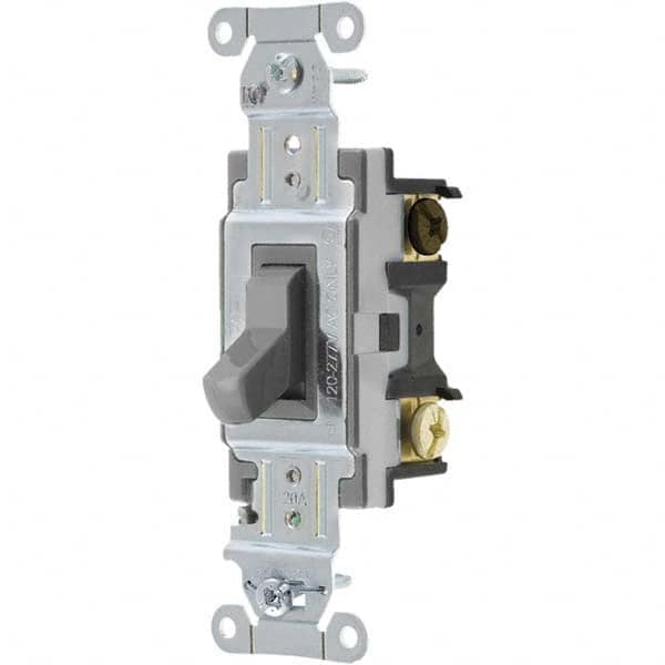 Bryant Electric - Wall & Dimmer Light Switches Switch Type: Three Way Switch Operation: Toggle - Exact Tool & Supply