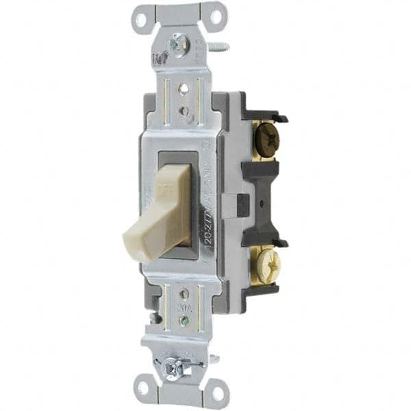 Bryant Electric - Wall & Dimmer Light Switches Switch Type: Three Way Switch Operation: Toggle - Exact Tool & Supply