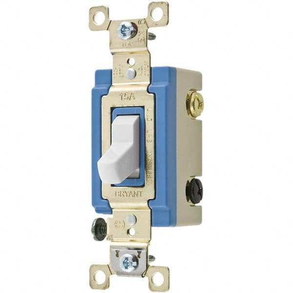 Bryant Electric - Wall & Dimmer Light Switches Switch Type: Four Way Switch Operation: Toggle - Exact Tool & Supply