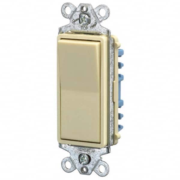 Bryant Electric - Wall & Dimmer Light Switches Switch Type: Three Way Switch Operation: Rocker - Exact Tool & Supply
