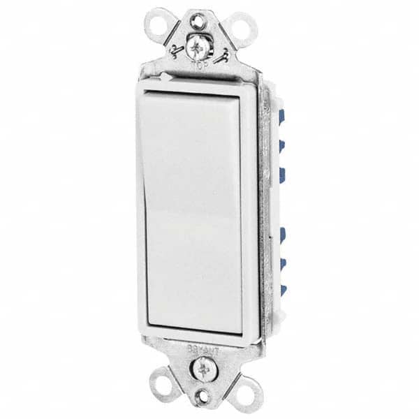 Bryant Electric - Wall & Dimmer Light Switches Switch Type: Three Way Switch Operation: Rocker - Exact Tool & Supply