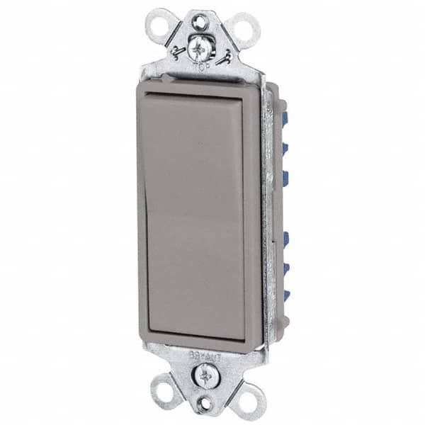 Bryant Electric - Wall & Dimmer Light Switches Switch Type: Three Way Switch Operation: Rocker - Exact Tool & Supply