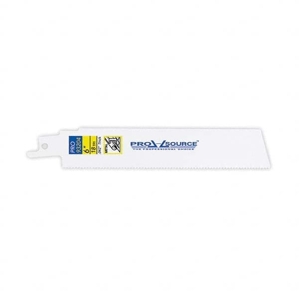 PRO-SOURCE - Reciprocating Saw Blades Blade Material: Bi-Metal Blade Length (Inch): 6 - Exact Tool & Supply